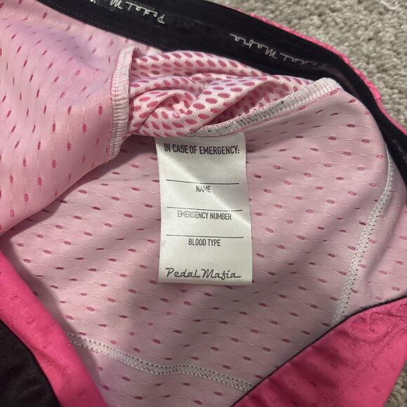 Pedal Mafia Jersey Pink Size XXL Cycling Jersey Full Zip - Picture 6 of 6